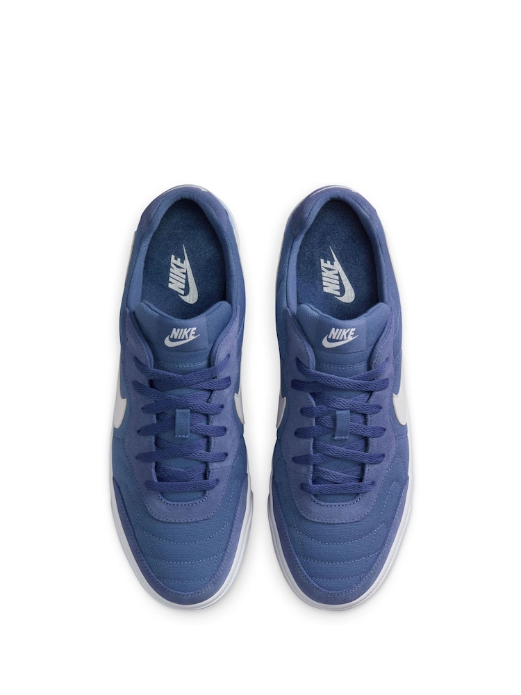 Nike Blue Lifestyle Tiempo Trainers - Image 7 of 10