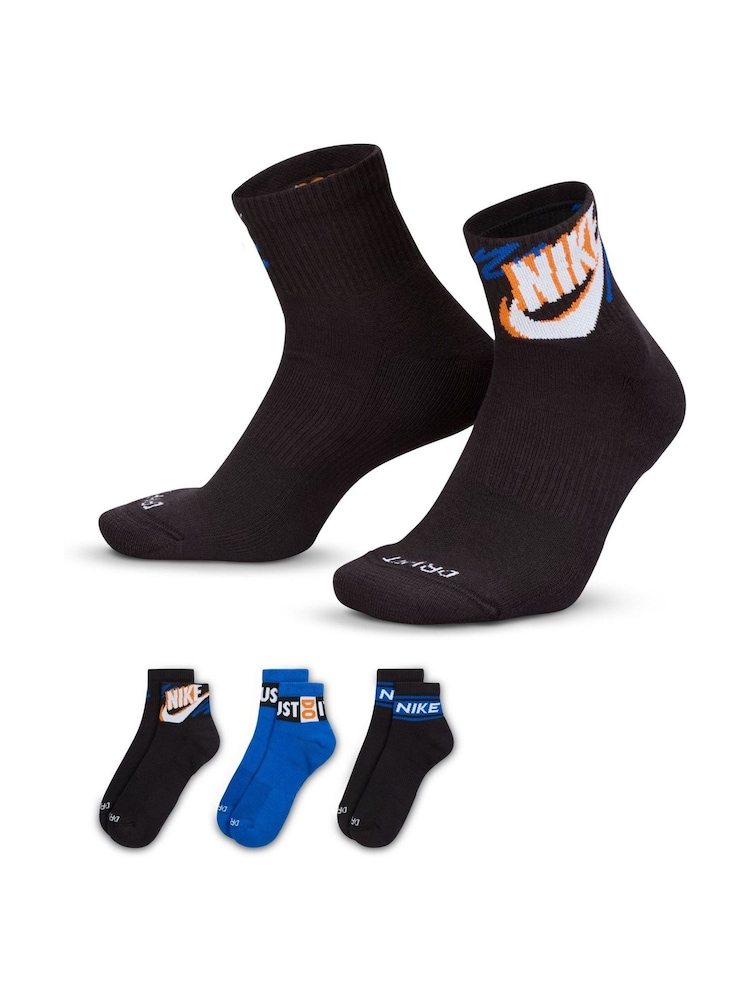 Nike Everyday Plus Ankle Socks 3 Pairs - Imagen 1 de 4