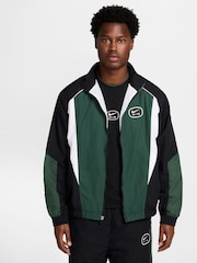 Nike Black Yellow Sportswear Air Woven Track Jacket - Image 1 of 7