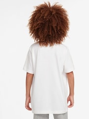 Nike White Sportswear 100% Cotton T-Shirt - Image 2 of 3