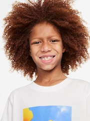 Nike White Sportswear 100% Cotton T-Shirt - Image 3 of 3
