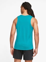Nike Cactus Blue Dri-FIT Miler Running Vest Top - Image 2 of 4