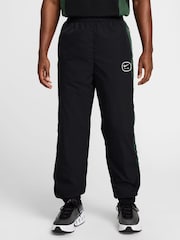 Nike Black Yellow Sportswear Air Woven Track Joggers - Image 1 of 5