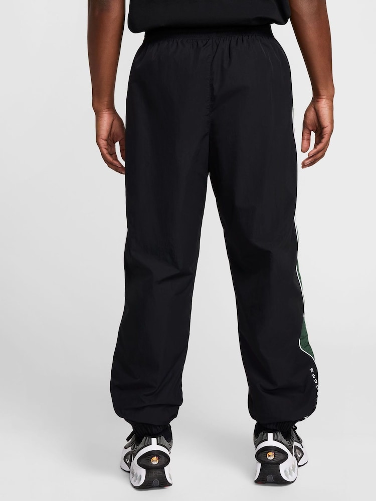 Nike Black Yellow Sportswear Air Woven Track Joggers - Image 2 of 5