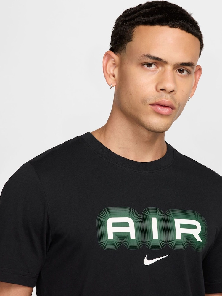 Nike Black Yellow Air Graphic T-Shirt - Image 3 of 4