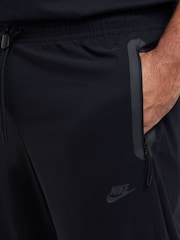 Nike Black Sportswear Tech Woven Open Hem Joggers - Image 8 of 17
