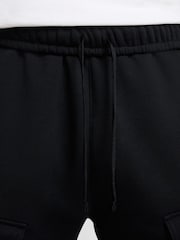 Nike Black Sportswear Air Fleece Cargo Joggers - Image 3 of 7
