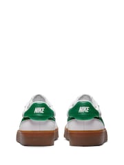 Nike White Brown Court Shot Trainers - Image 4 of 8