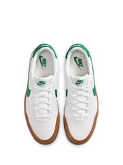 Nike White Brown Court Shot Trainers - Image 5 of 8