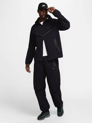 Черный - флисовая толстовка на молнии Nike Obsiian Tech - Image 3 of 10