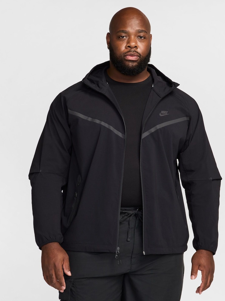 Nike Black Obsidian Tech Fleece Zip Up Winterized Hoodie - Image 6 of 10