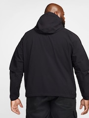 Черный - флисовая толстовка на молнии Nike Obsiian Tech - Image 7 of 10