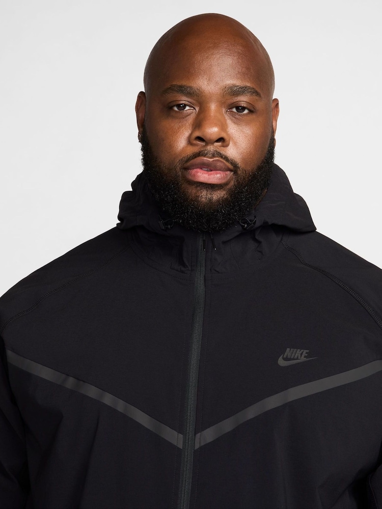 Nike Black Obsidian Tech Fleece Zip Up Winterized Hoodie - Image 9 of 10