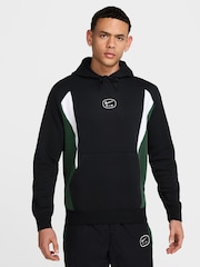 Nike Black Yellow Air Fleece Pullover Hoodie - Image 1 of 7