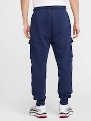 Nike Comet Blue Sportswear Air Fleece Cargo Joggers - Image 2 of 7