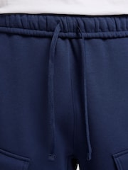 Nike Comet Blue Sportswear Air Fleece Cargo Joggers - Image 3 of 7