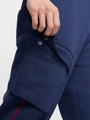 Nike Comet Blue Sportswear Air Fleece Cargo Joggers - Image 5 of 7