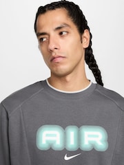 Nike Iron Grey Sportswear Air Pullover Sweatshirt - Image 3 of 4