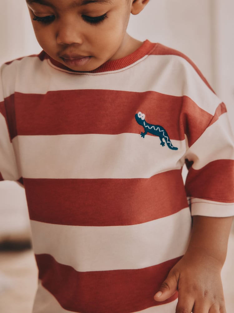 Red/Green Stripe with westen print Short Pyjamas 3 Pack (9mths-8yrs) - Image 4 of 11
