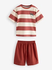 Red/Green Stripe with westen print Short Pyjamas 3 Pack (9mths-8yrs) - Image 9 of 11