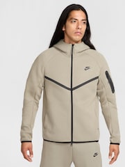 Light Army - Nike Tech Fleece Zip Up Huvtröja - Bild 1 av 11