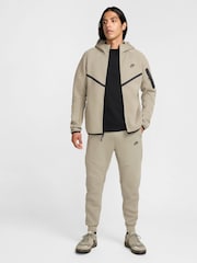 Light Army - Nike Tech Fleece Zip Up Huvtröja - Bild 3 av 11