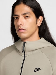 Light Army - Nike Tech Fleece Zip Up Huvtröja - Bild 4 av 11