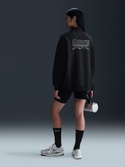 Negro - Sudadera deportiva con cremallera corta de Nike - Imagen 2 de 4