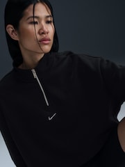 Negro - Sudadera deportiva con cremallera corta de Nike - Imagen 3 de 4