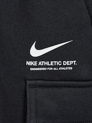 Nike Black Sport Inspired Fleece Cargo Joggers - Image 10 of 10
