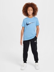 Nike Black Sport Inspired Fleece Cargo Joggers - Image 3 of 10