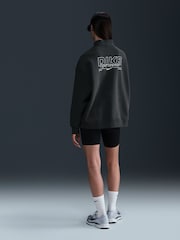 Antracita - Sudadera deportiva con cremallera corta de Nike - Imagen 2 de 5