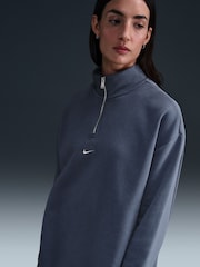 Azul difuminado - Sudadera deportiva con cremallera corta de Nike - Imagen 3 de 5
