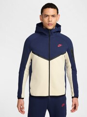 Blå - Nike Tech Fleece Zip Up Huvtröja - Bild 1 av 10