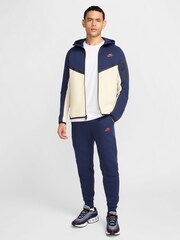 Blå - Nike Tech Fleece Zip Up Huvtröja - Bild 3 av 10