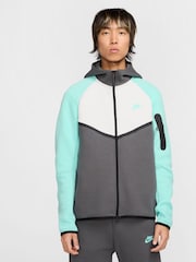 Nike Iron Grey Tech Fleece Zip-Up Hoodie - Image 1 of 11