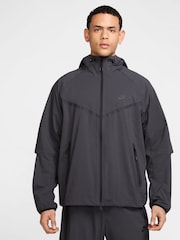 Антрацит - флисовая толстовка на молнии Nike Obsiian Tech - Image 1 of 8