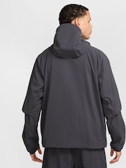 Антрацит - флисовая толстовка на молнии Nike Obsiian Tech - Image 2 of 8