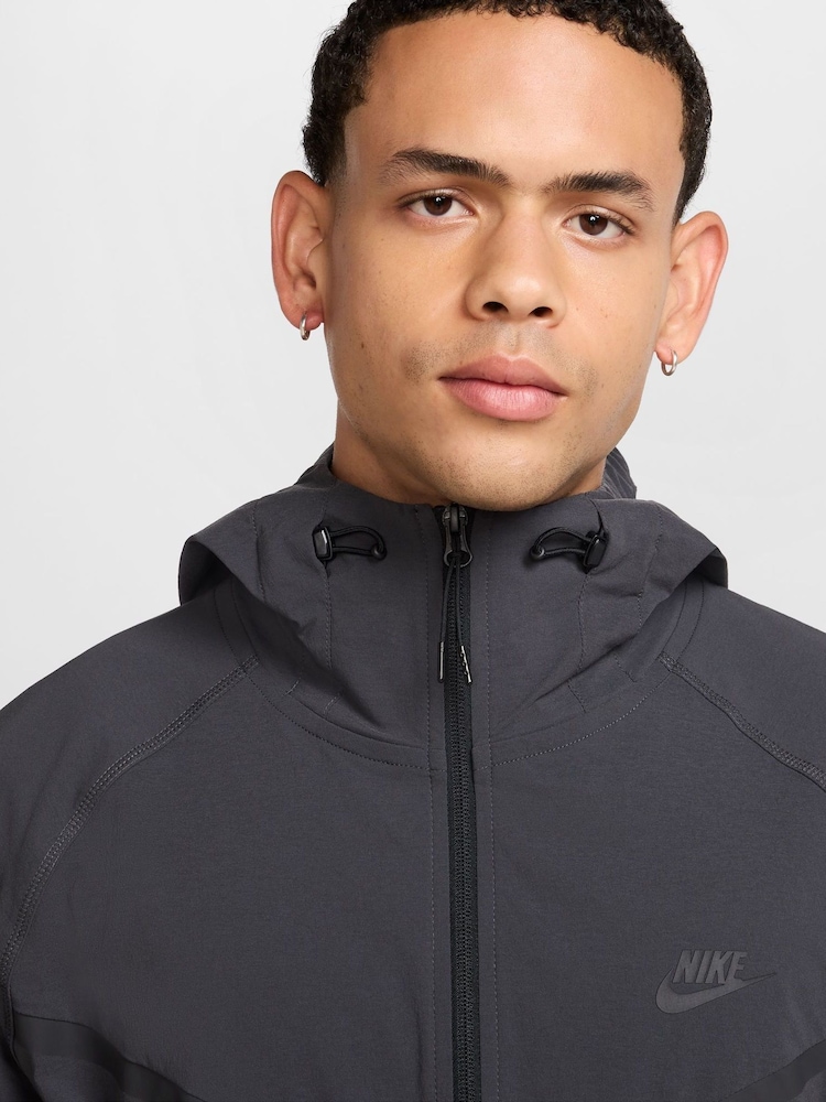 Nike Anthracite Tech Woven Jacket - Image 3 of 8