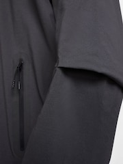 Антрацит - флисовая толстовка на молнии Nike Obsiian Tech - Image 6 of 8