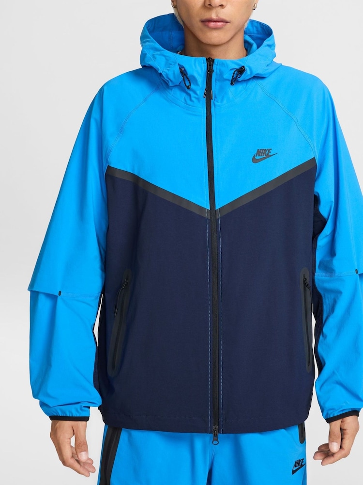Nike Obsidian Obsidian Tech Fleece Zip Up Winterized Hoodie - Image 4 of 13