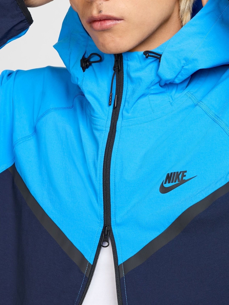 Nike Obsidian Obsidian Tech Fleece Zip Up Winterized Hoodie - Image 5 of 13