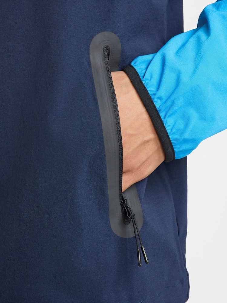 Nike Obsidian Obsidian Tech Fleece Zip Up Winterized Hoodie - Image 8 of 13