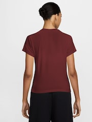 Nike Dark Team Red Sportswear Short Sleeve Slim Fit T-Shirt - Image 2 of 4