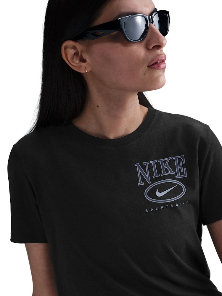 Nike Black Sportswear Club Short Sleeve T-Shirt - Image 10 of 12