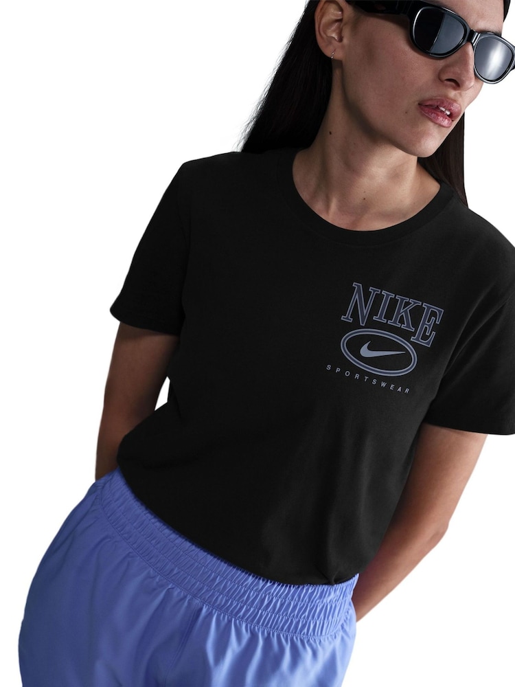 Nike Black Sportswear Club Short Sleeve T-Shirt - Image 8 of 12