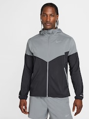 Nike Smoke Grey Lighweight Windrunner Running Jacket - Image 1 of 6