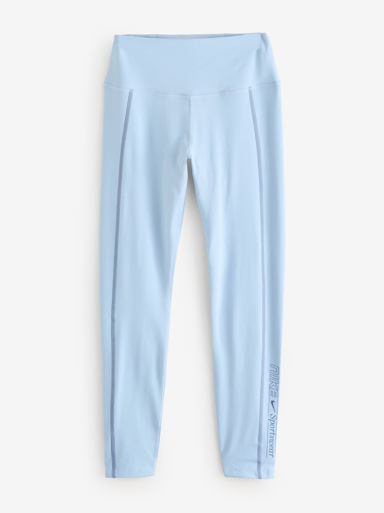 Nike Light Armory Blue One High Waisted Leggings - Image 6 of 6