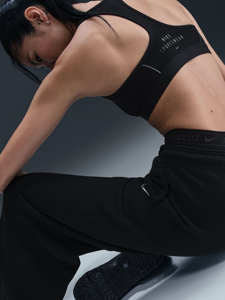 Nike Black Sportswear Phoenix Fleece Joggers - Image 11 of 11