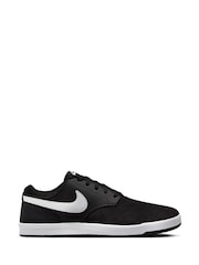 Черный/белый - Низкие замшевые кроссовки Nike Fokus - Image 1 of 8